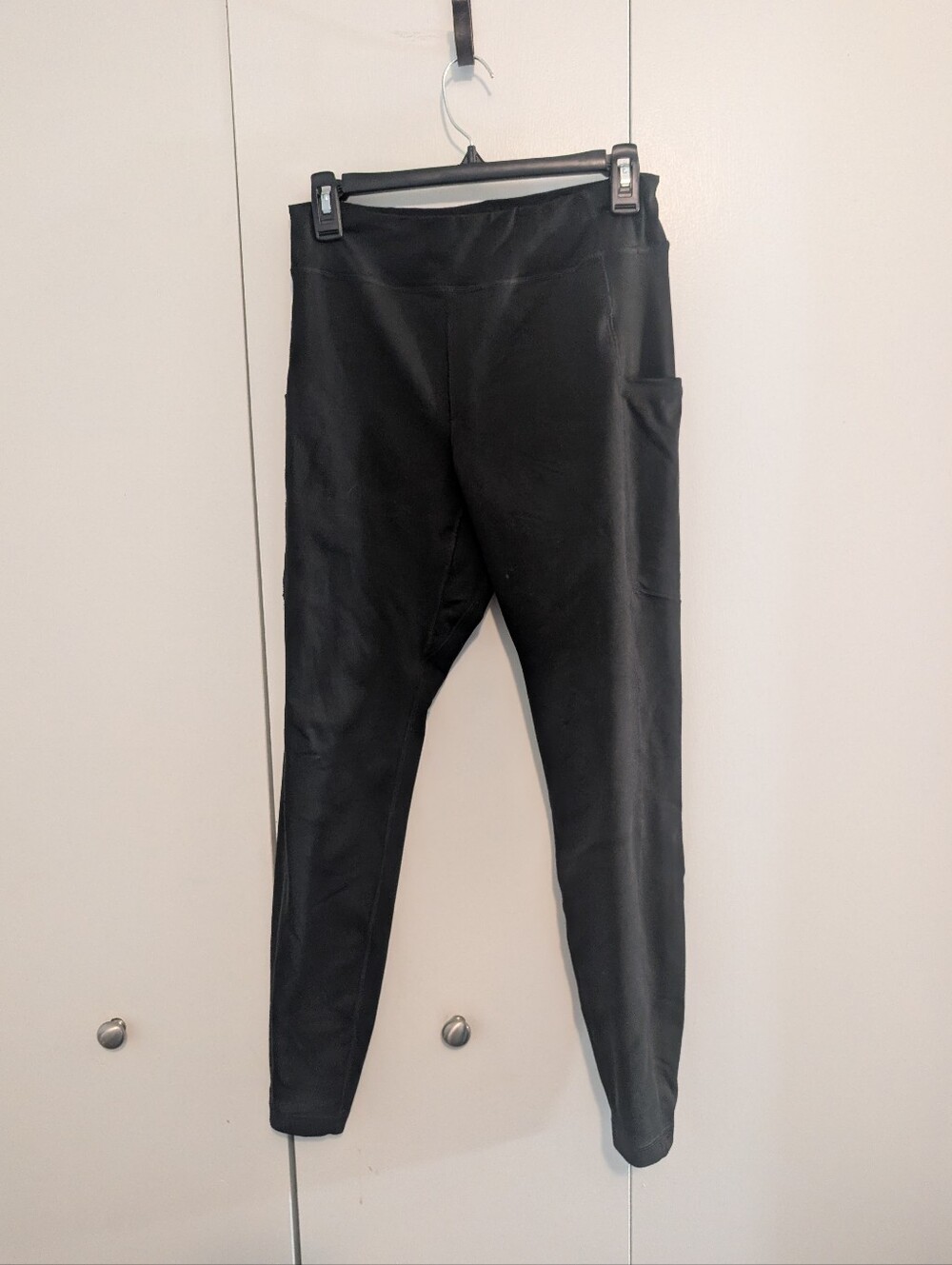 Duluth Trading Company Hot NoGA Plushcious Leggings Pockets Lined Compression